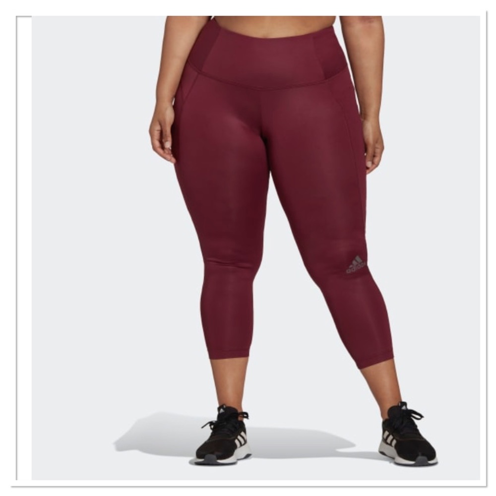 Adidas Women’s Plus Victory Crimson Training Tights Size 3X